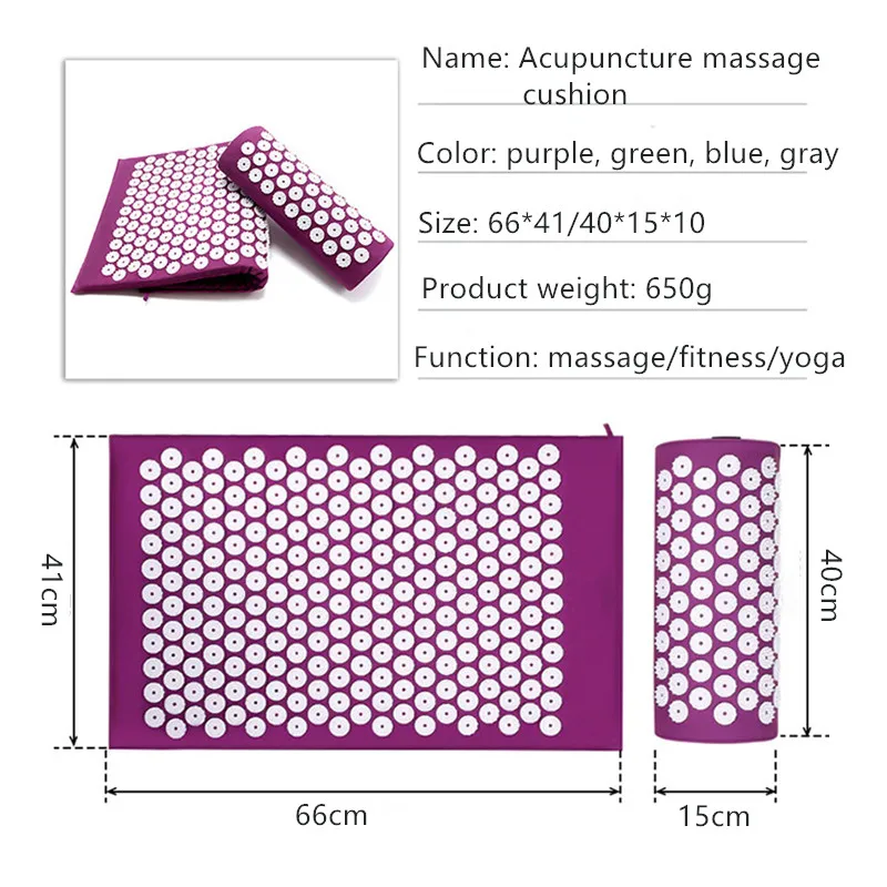 Acupressure Mat Set - Massager Yoga Mat Kussen acupressuur Massage