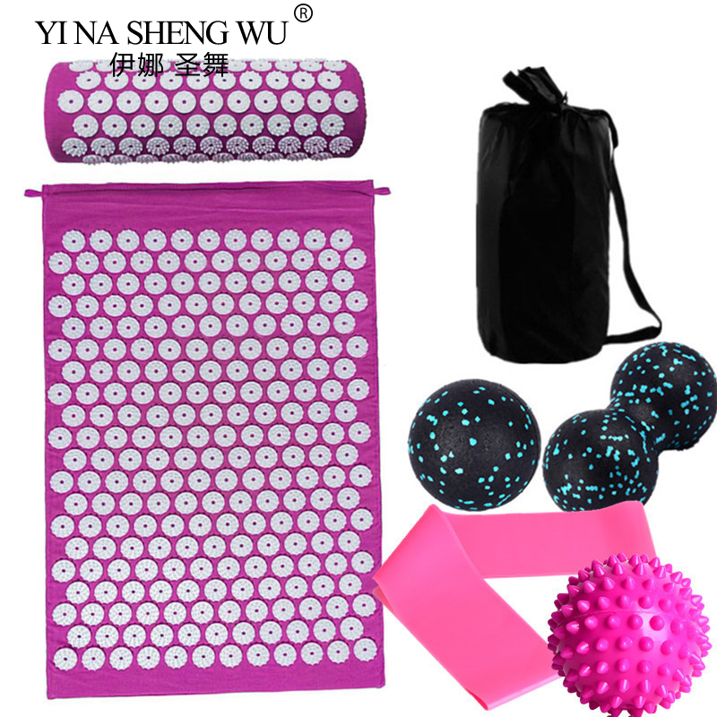 Acupressure Mat Set - 7-delige set massagekussen acupressuurmat kussen stress
