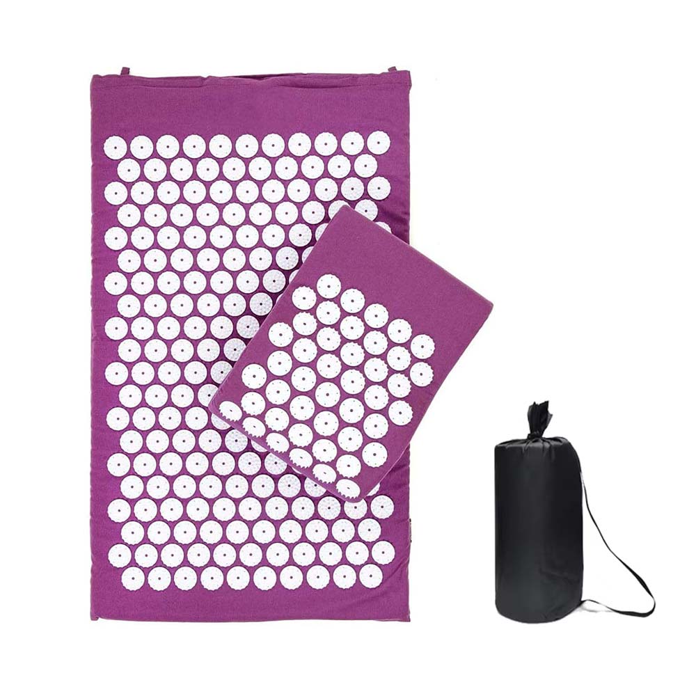 Acupressure Mat Set - Acupressuurset, acupressuurmat met acupressuurkussen, revitaliserende massagemat
