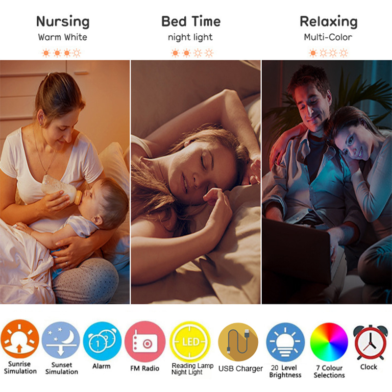 Wake Up Light-wekker met zonso - White Noise Machine Sleep recensie en prijs
