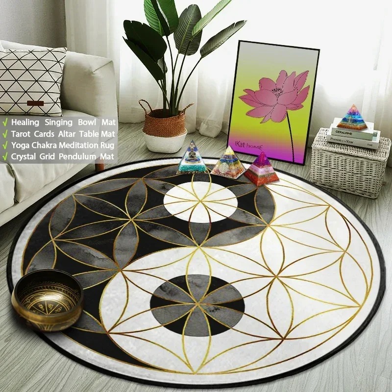 Yin Yang Taiji rond tapijt blo - Acupressure Mat Set recensie en prijs