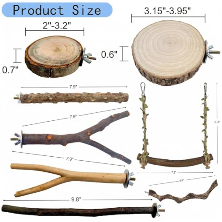 8 stuks natuurlijke houten vog - Health & Wellness Resources recensie en prijs