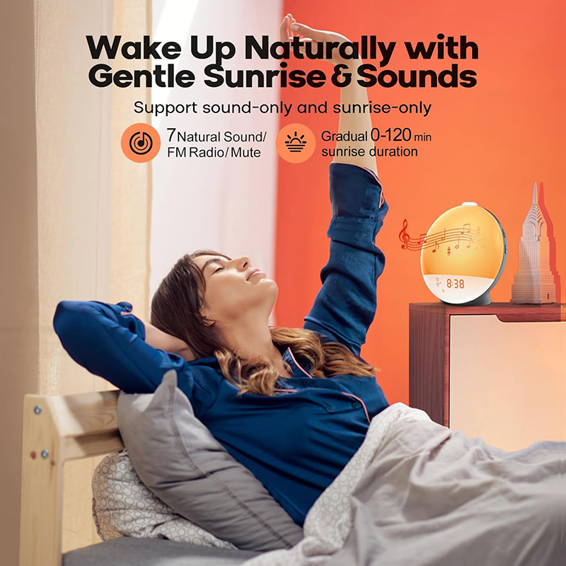 Wake Up Light-wekker met zonso - White Noise Machine Sleep recensie en prijs